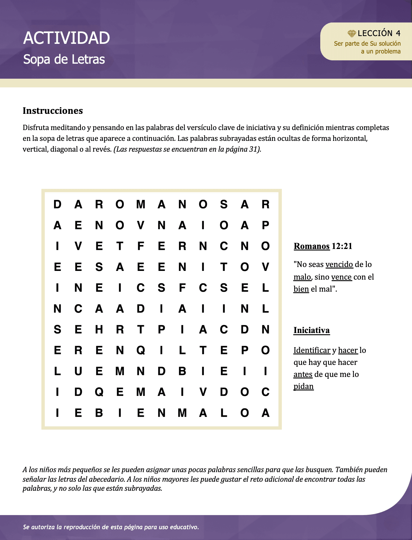 Manualidad o Actividad